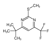 4-tert-butyl-2-methylsulfanyl-6-(trifluoromethyl)pyrimidine 62773-04-0