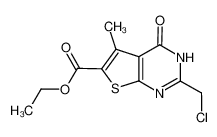 ethyl 2-(chloromethyl)-5-methyl-4-oxo-3H-thieno[2,3-d]pyrimidine-6-carboxylate 89567-06-6