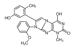 7-(5-Hydroxy-2-methylphenyl)-8-(2-methoxyphenyl)-1-methyl-1H-imid azo[2,1-f]purine-2,4(3H,8H)-dione