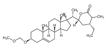 106350-97-4 (4R,6R)-4-ethyl-6-((S)-1-((3S,8S,9S,10R,13S,14S,17R)-3-(methoxymethoxy)-10,13-dimethyl-2,3,4,7,8,9,10,11,12,13,14,15,16,17-tetradecahydro-1H-cyclopenta[a]phenanthren-17-yl)ethyl)-3-methyltetrahydro-2H-pyran-2-one