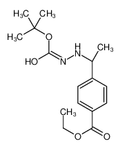 2-Methyl-2-propanyl 2-{(1R)-1-[4-(ethoxycarbonyl)phenyl]ethyl}hyd razinecarboxylate 870822-90-5
