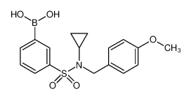 3-[N-环丙基-N-(4-甲氧基苄基)磺酰胺]苯基硼酸
