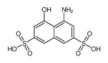 1-Amino-8-hydroxynaphthalene-3,6-disulphonic acid 90-20-0