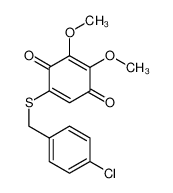 5-[(4-chlorophenyl)methylsulfanyl]-2,3-dimethoxycyclohexa-2,5-diene-1,4-dione