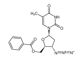 [3-azido-5-(5-methyl-2,4-dioxopyrimidin-1-yl)oxolan-2-yl]methyl benzoate 106060-78-0