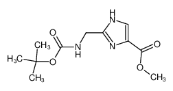 methyl 2-[[(2-methylpropan-2-yl)oxycarbonylamino]methyl]-1H-imidazole-5-carboxylate 252348-76-8