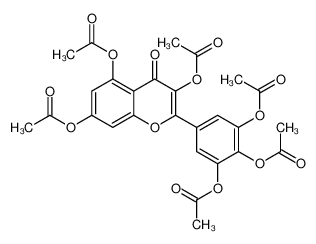 [3,5-diacetyloxy-4-oxo-2-(3,4,5-triacetyloxyphenyl)chromen-7-yl] acetate 14813-29-7