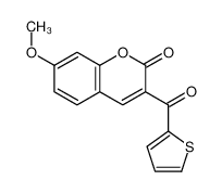 7-methoxy-3-(thiophene-2-carbonyl)chromen-2-one 83179-52-6