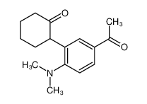 2-[5-acetyl-2-(dimethylamino)phenyl]cyclohexan-1-one 89787-31-5