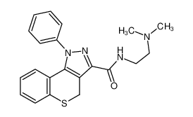 N-[2-(dimethylamino)ethyl]-1-phenyl-4H-thiochromeno[4,3-c]pyrazole-3-carboxamide