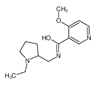 N-[(1-ethylpyrrolidin-2-yl)methyl]-4-methoxypyridine-3-carboxamide 65515-22-2
