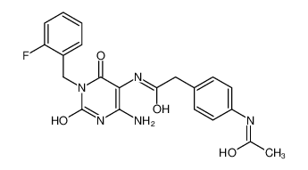 637335-11-6 structure, C21H20FN5O4