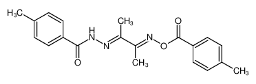 122081-25-8 4-methyl-N'-(3-(((4-methylbenzoyl)oxy)imino)butan-2-ylidene)benzohydrazide
