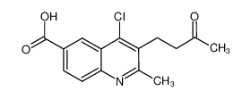 4-氯-2-甲基-3-(3-氧代-丁基)喹啉-6-羧酸
