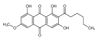 9,10-Anthracenedione,1,3,8-trihydroxy-6-methoxy-2-(1-oxohexyl)- 10210-21-6