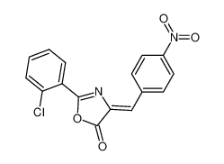 4-(4-nitrobenzylidene)-2-(2-chlorophenyl)-5(4H)-oxazolone