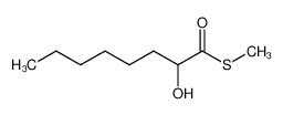 S-methyl 2-hydroxyoctanethioate 124838-40-0