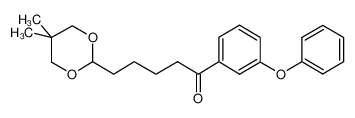 5-(5,5-二甲基-1,3-二恶烷-2-基)-1-(3-苯氧基苯基)-1-戊酮