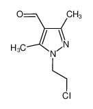 1-(2-chloroethyl)-3,5-dimethyl-1H-pyrazole-4-carbaldehyde 864723-37-5