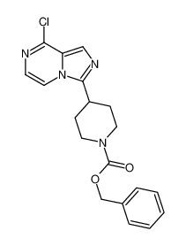4-(8-氯咪唑并[1,5-a]吡嗪-3-基)-1-哌啶甲酸苄酯