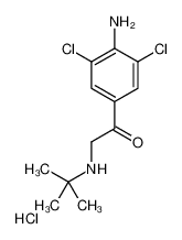 1-(4-Amino-3,5-dichloro-phenyl)-2-tert-butylamino-ethanone Hydrochloride 37845-71-9