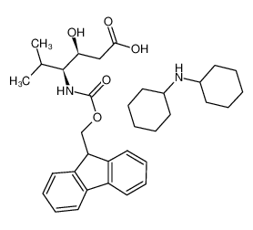 N-环己基环己胺 (3S,4S)-4-[[芴甲氧羰基]氨基]-3-羟基-5-甲基己酸盐