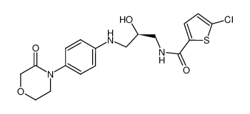 5-chloro-N-((2R)-2-hydroxy-3-{[4-(3-oxo-4-morpholinyl)-phenyl]amino}propyl)-2-thiophenecarboxamide 721401-53-2