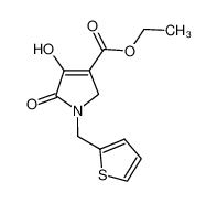 ethyl 4-hydroxy-5-oxo-1-(thiophen-2-ylmethyl)-2H-pyrrole-3-carboxylate 131436-78-7