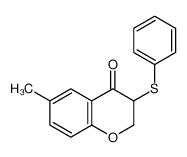 6-methyl-3-phenylsulfanyl-2,3-dihydrochromen-4-one 139449-20-0