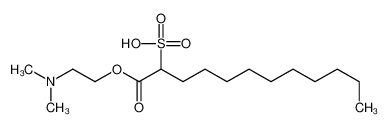 1-[2-(dimethylamino)ethoxy]-1-oxododecane-2-sulfonic acid