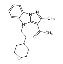 1-(2-methyl-4-(2-morpholinoethyl)-4H-benzo[4,5]imidazo[1,2-b]pyrazol-3-yl)ethan-1-one