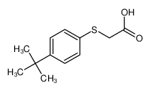 2-(4-tert-butylphenyl)sulfanylacetic acid 4365-63-3
