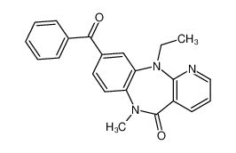 9-benzoyl-11-ethyl-6-methylpyrido[3,2-c][1,5]benzodiazepin-5-one 133626-94-5