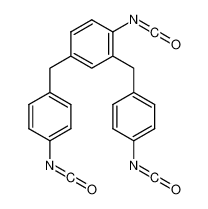 1-isocyanato-2,4-bis[(4-isocyanatophenyl)methyl]benzene 4326-63-0