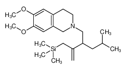 6,7-dimethoxy-2-(4-methyl-2-(3-(trimethylsilyl)prop-1-ene-2-yl)pentyl)-1,2,3,4-tetrahydroisoquinoline 1346909-10-1