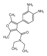 4-(3,4-Diamino-phenyl)-2,5-dimethyl-furan-3-carboxylic acid diethylamide 104794-71-0