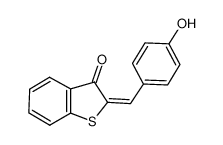 2-(4-hydroxy-benzylidene)-benzo[b]thiophen-3-one 24388-07-6