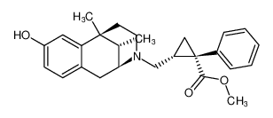 methyl (1S,2R)-2-(((2S,6S,11S)-8-hydroxy-6,11-dimethyl-1,4,5,6-tetrahydro-2,6-methanobenzo[d]azocin-3(2H)-yl)methyl)-1-phenylcyclopropane-1-carboxylate