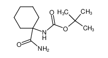 1-(tert-butoxycarbonylamino)cyclohexan-1-carboxamide 223648-39-3