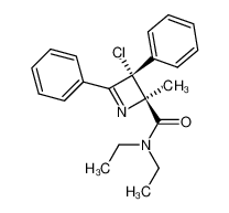 N,N-diethyl-3-chloro-2,3-dihydro-2-methyl-3,4-diphenyl-2-azetecarboxamide 84109-33-1