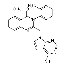2-[(6-氨基-9H-嘌呤-9-基)甲基]-5-甲基-3-(2-甲基苯基)-4(3H)-喹唑啉酮