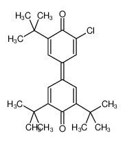 2,6-ditert-butyl-4-(3-tert-butyl-5-chloro-4-oxocyclohexa-2,5-dien-1-ylidene)cyclohexa-2,5-dien-1-one 42933-96-0