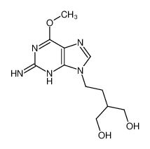 2-[2-(2-amino-6-methoxypurin-9-yl)ethyl]propane-1,3-diol 97845-65-3