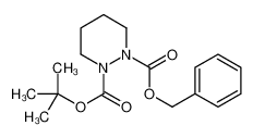 1-O-benzyl 2-O-tert-butyl diazinane-1,2-dicarboxylate 154972-38-0