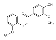 1-(4-hydroxy-3-methoxyphenyl)-2-(2-methoxyphenoxy)ethanone 22317-35-7