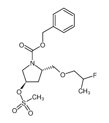 (2S,4R)-1-benzyloxycarbonyl-2-(2-fluoropropyl)oxymethyl4-methanesulfonyloxypyrrolidine