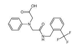 [(2-Oxo-2-{[2-(trifluoromethyl)benzyl]amino}-ethyl)(phenyl)amino]acetic acid