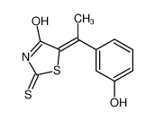 (5Z)-5-[1-(3-hydroxyphenyl)ethylidene]-2-sulfanylidene-1,3-thiazolidin-4-one 21147-57-9