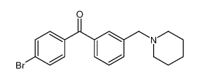 (4-bromophenyl)-[3-(piperidin-1-ylmethyl)phenyl]methanone 898792-93-3