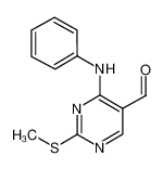 4-anilino-2-methylsulfanylpyrimidine-5-carbaldehyde 96%